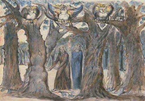 William Blake The Harpies and the Suicides Germany oil painting art